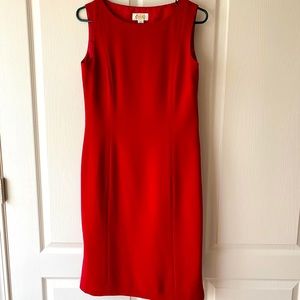 Talbots Red sheath dress, size 4